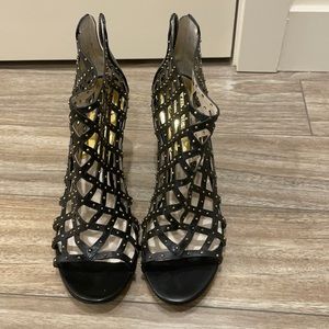 Michael Kors high heeled Leather peep toe